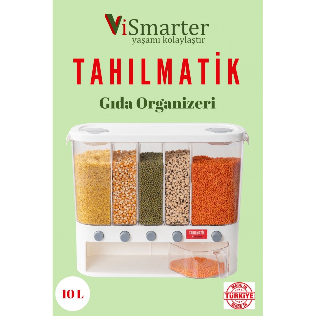 TAHILMATİK GIDA TAHIL VE BAKLİYAT ORGANİZER (BEYAZ)